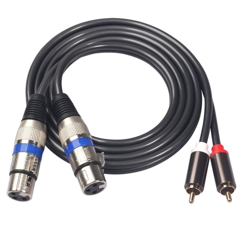 Photos - Cable (video, audio, USB) Zandona Hifi Audio Cable 2 Rca Male to Xlr 3 Pin Female Mixing Console Amplifier Dual Rca to Dual Xlr Shileded Cable 