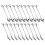Dessert Spoon Fork Set,20 Pcs 4.7 Inch Cake Fork,Coffee Spoon, Silver Leaf Fruit Fork,(10 Spoon + 10 Fork) 1