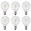 6Pcs G40 Led Replacement Light Bulbs, E12 Screw Base Shatterproof LED Globe Bulbs for Solar String Lights Warm White 1