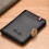 Ultra-Thin Men's Card Holder Wallet Briefcase Portable Anti-Demagnetization Document Card Holder Balck 3