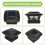 Luzes de Poste Solar para Postes Ao Ar Livre Luzes Solares de LED para Cerca Postes para Postes de Madeira de 4X4 Polegadas Branco Quente 7