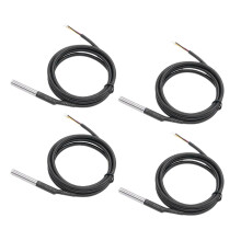 4 StüCke DS18B20 Wasserdichte Temperatursensoren 1M LäNge Digital Thermal Edelstahl Sonde Temperaturregler