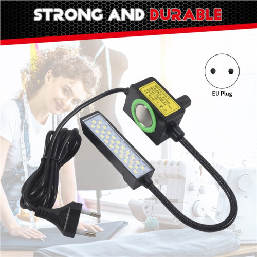 Dimmable 30 LED Sewing Machine Light Sewing Lighting for Workbench Lathe Drill Press Flexible Arm Work Lamp EU Plug 1