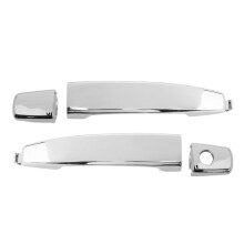 2X Front Left with Keyhole Front Right/Rear Chrome ABS Door Outer Handle Covers for  Captiva Sport/Aveo/Saturn