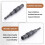 2 Pack Pivoting Bit Tip Holder, Magnetic Screw Drill Tip 1/4inch Hex Shank, Quick Change Locking Bit Holder (Black) 5