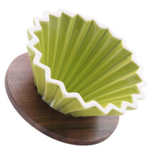 Coffee Filter Ceramic Pour over Coffee Dripper Set for Dripper Removable Dripper with Stand Coffee Funnel Green