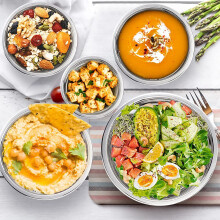 5 Pieces Mixing Bowl,Stainless Steel Salad Bowl Stackable Serving Bowl with Airtight Lids for Kitchen Cooking Baking,Etc