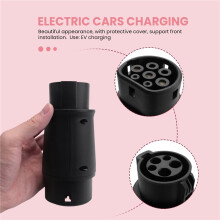 EVSE J1772 Adaptateur Type 1 à Type 2 Prise VéHicule éLectrique Voiture EV Chargeur Connecteur IEC 62196 Adaptateur pour Voitures VéHicule