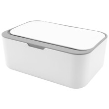Wet Wipe Dispenser,Baby Napkin Storage Box Holder Container Dust-Proof Wet Tissue Box for Home, Office (Gray)