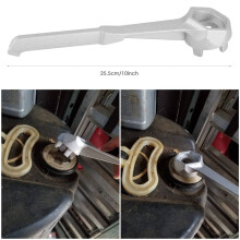 Aluminum Drum Plug Wrench for Opening 10 15 20 30 50 55 Gallon Drums, Suitable for 2 Inch and 3/4 Inch Lids