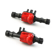 BoîTier D'Essieu Avant et ArrièRe en MéTal 300G pour -4 TRX4 1/10 PièCes de Mise à Niveau de Voiture sur Chenilles TéLéCommandéEs, Noir