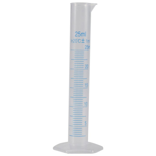 Measuring Cylinder Plastic Graduated Tube Tool for Lab(25Ml)