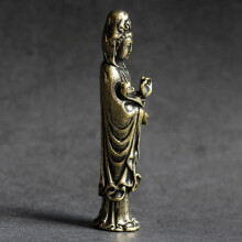 Buddha nel Miniatura Guan Yin Bodhisattva Bronzo Buddha Statua nel Bronzo per Piccoli Paesaggi Decorazione Articoli nel Bronzo Antico