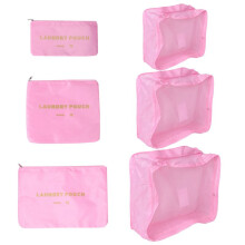 6PCS Travel Storage Bag Set for Clothes Tidy Organizer Wardrobe Suitcase Pouch Travel Organizer Bag Case Shoes Packing 3