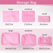 6 PièCes Sac de Rangement de  Ensemble pour VêTements Organisateur Bien Rangé Armoire Valise Pochette Organisateur de  Sac éTui Chaussures