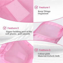 6PCS Travel Storage Bag Set for Clothes Tidy Organizer Wardrobe Suitcase Pouch Travel Organizer Bag Case Shoes Packing 3