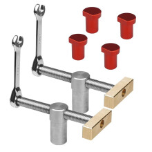 BraçAdeiras de Bancada para Marcenaria com Conjuntos de Batentes de Bancada, Grampos de FixaçãO para Tornos Bancadas de Marcenaria Ferramentas de