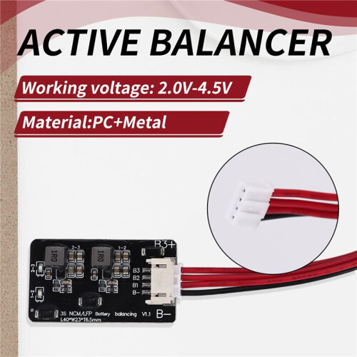 BMS 3S Active Balancer Board 1.2A Lifepo4 Lipo Li-Ion Lithium Battery  Transfer Equalizer Module(3S) 2