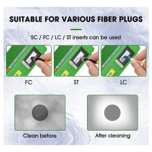 Fiber End Face Cleaning Box Pigtail Cleaner Cassette Fiber Wiping Tool Ftth Optic Fiber Cleaner Tools for SC/ST/FC/LC