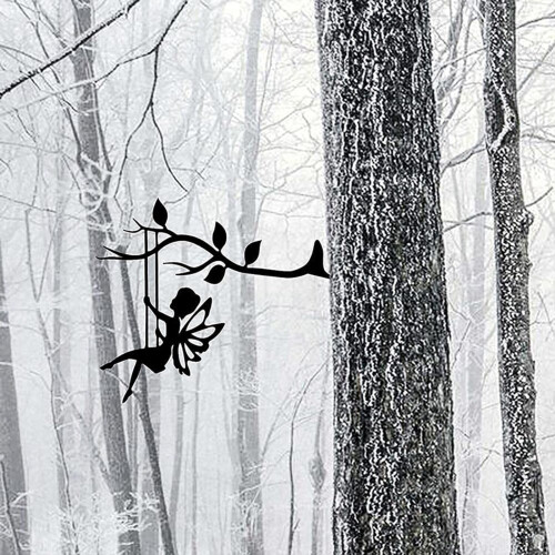 Rustproof Metal Fairy Garden Swing 2