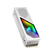 M2 SSD HDD Cooler ARGB Solid State Drive Heat Dissipation Vest NVME SSD2280 Brass Heat Sink M2 Heat Sink with Fan B