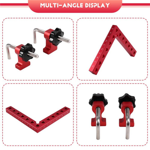 Right Angle Positioning Squares Tool 140mm 90 Degrees L-Type Corner Clamp Fixing Clip Clamping Square Woodworking Tools 2