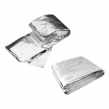 Koc Ratunkowy Outdoor Survival Rescue Termiczny Koc Hipotermia Wiatroszczelny Wielofunkcyjny Explore Camping 160x210cm