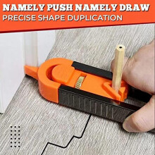Irregular Contour Gauge Profile Scribing Ruler Contour Gauge with Lock Adjustable Woodworking Measuring Gauge Duplicator