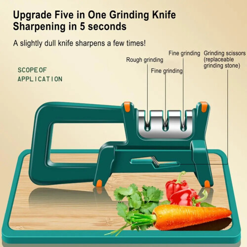 Handheld Knife Sharpener for Home Kitchen Quick Sharpening Tools Quick Handheld Knife Sharpener Multi-Function Tool 2