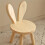 Small Board Stool, Cute Rabbit Ears Solid Wood Small Stool, Decorative Stool Children Chair 7