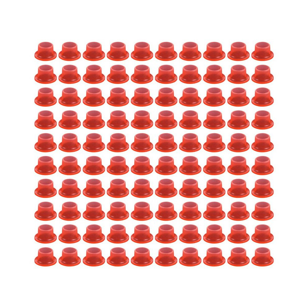 Faucet Leak-Proof Sealing Gasket Pipe Hose Silicone Gasket For Plumbing Plug Prevent Leakage Transparent Red 50Pcs 4713694673523