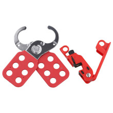 Stroomonderbrekervergrendeling, Tagout Breaker Box Lock voor Standaard Enkele en Dubbele Schakelaars, 1 Inch Stalen Kaakvergrendelingsgrendel
