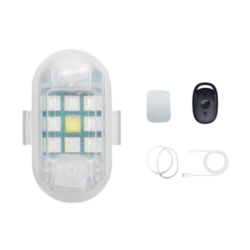 2.4G Wireless Flash Indicator Anti-Collision Remote Control Signal Light 9 Lamp Beads USB Rechargeable 1