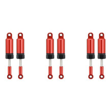 6 Stück Innenfeder Des Stoß Dämpfers Aus Aluminium Legierung Für 1/16 RC Crawler WPL B16 B36 C24 C34 MN D90, Rot