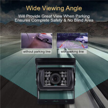 2X Aviation Car Rear View Monitor Upgrade 700Tvl Ccd 18 Ir LEDs Reversing Camera 12/24V for Truck Caravan Bus