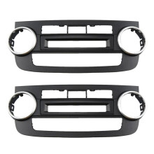 2X Auto-Blenden-A/C-Klimaanlage für CRV CR-V 2007-2012, Dash-Kit, Einbau der Armaturenbrett-Konsolenblende, Adapterplatte AT
