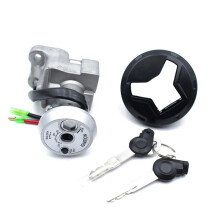 Blocco Interruttore Accensione Moto Tappo Serbatoio Carburante Benzina per NMAX 155 2015-2019 Coperchio Gas con Chiave