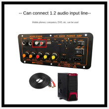 Max 300W Amplifier Board 12V 24V 220V Subwoofer Amplifier Board Support Microphone for Car Home Audio EU Plug