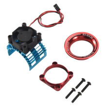 OsłOna Radiatora Silnika + Wentylator ChłOdząCy del A959-B 144001 124019 HSP 1/8 1/10 RC Car 540 550 3650 Rozmiar Radiator Silnika