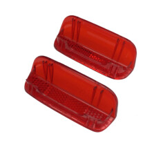 2Pc Porte IntéRieure Panneau Lumineux Lampe Lentille RéFlecteur Rouge 1KD947419 Adapté pour B6 B7 CC MK5 MK6 MK6