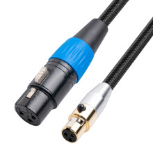 3Pin XLR Female to Female Cinema Audio Cable Photographic Device Microphone Extension Cable Camera Audio Cable,1M