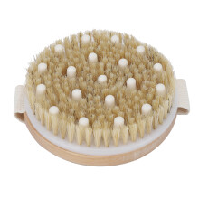 Natural Bristles Dry Brushing Body Brush, Boost Lymphatic Health & Improved Circulation, Ergonomic & Portable Design, Unmatched Quality for Daily