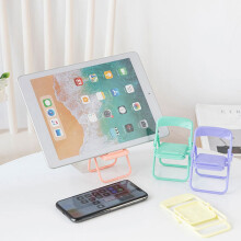 Steve Cute Little Chair Mobile Phone Holder Desk Foldable Phone Stand Cell Phone Stand Holder for Desk