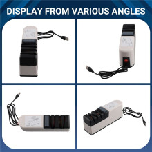 USB Fast Electric Knife Sharpener Automatic Adjustable Sharpener 3 Stages for Knives Scissors Household Sharpener