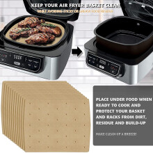 200Pcs Air Fryer Paper Air Hole Air Fryer Parchment Paper Liners for Foodi Grill 5-In-1 AG301 4Qt Air Fryer