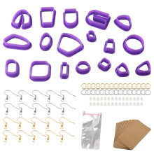 118 Szt. Kolczyk Przecinak do Gliny Biżuteria Diy Trend Kolczyk Polymer Mold z Zaczepem na Ucho