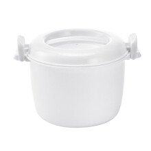 Microwave Rice Cooker Multifunction Small Lunch Container Microwave Cooker Cookware for Microwave Oven 20.5x16x24cm