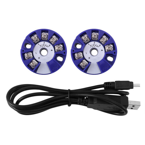 Programmable Thermocouple RTD PT100 to 4-20MA Converter TC RTD Input 4-20MA Output -Mounted Temperature Transmitter