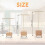3 Pezzi Moda T-Bar Espositore per Gioielli Espositore per Orecchini, Orecchini Appesi per Organizer 10