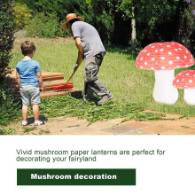 3 StüCk Pilz Geformte Papier Laternen für Waldd Schungel Wunderland Thema Geburtstags Feier Dekor HäNgen 3D Pilz Ornament